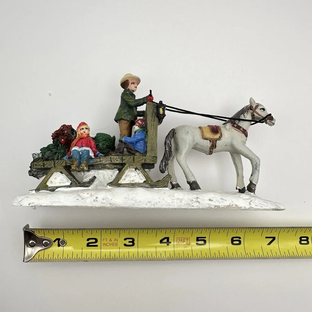Home Accents Holiday Canterbury Lane Horse-Drawn Sleigh - Picture 6 of 8
